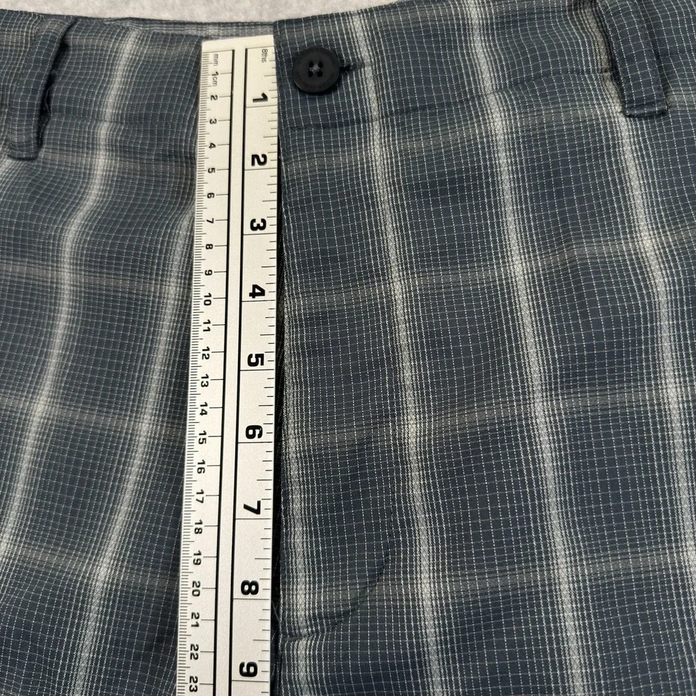 Under Armour Golf Shorts Men's 40 Loose Gray Plaid Performance Stretch Logo
